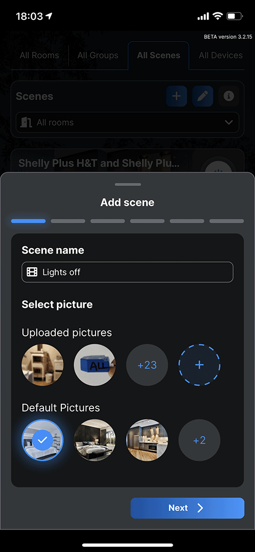 ShellyBLU Button1 Short Mobile Application Guide