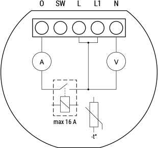 Shelly 1PM internal schematics