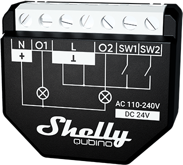 Shelly Qubino Wave 1PM - relay switch with power metering 1x 16A (Z-Wave)