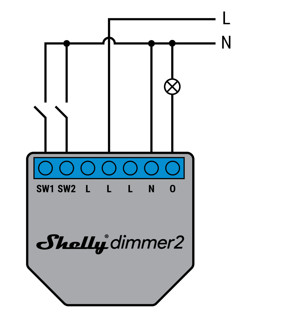Shelly dimmer 2 wiring
