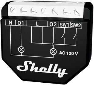 Shelly Z-Wave 2PM Long Range - Smart Relay Switch - | Shelly USA