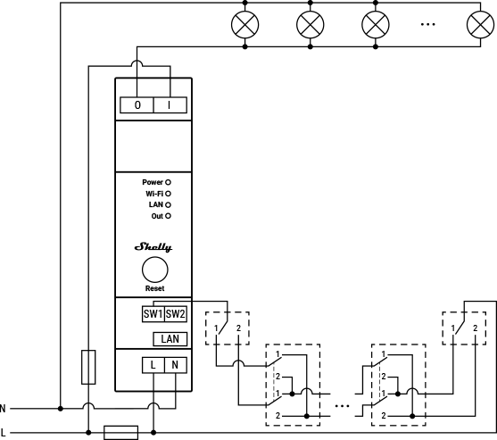 Using Pro 1 or 1PM with multiple switches