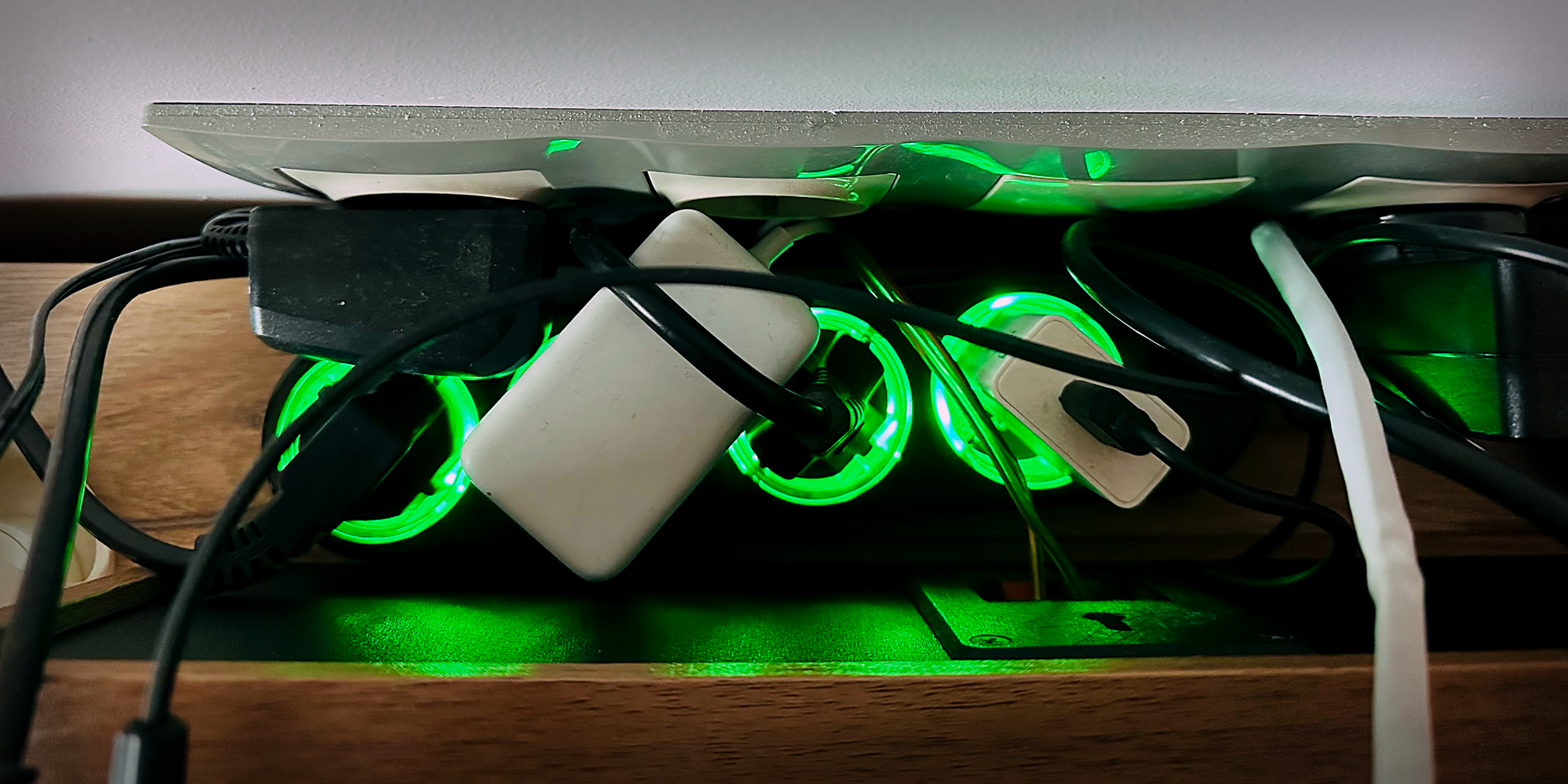 The AV Power Strip in the real installation